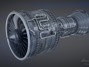 Jet Engine 3Dモデル