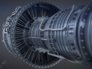 Jet Engine 3Dモデル