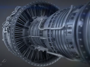제트 엔진 3D 모델