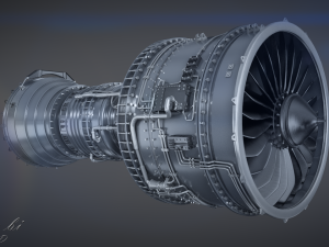 Jet Engine 3Dモデル