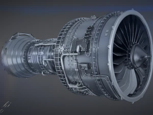 제트 엔진 3D 모델