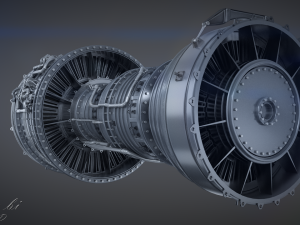 Jet Engine 3Dモデル