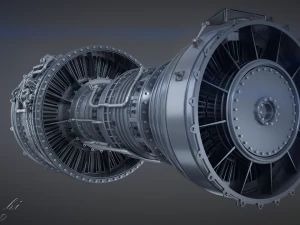 제트 엔진 3D 모델