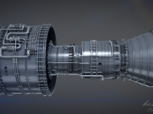 Jet Engine 3Dモデル