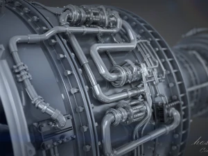 제트 엔진 3D 모델