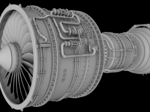 제트 엔진 3D 모델