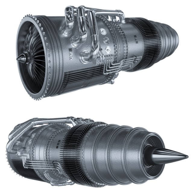 Jet Engine Modello 3D .c4d .max .obj .3ds .fbx .stl .blend 