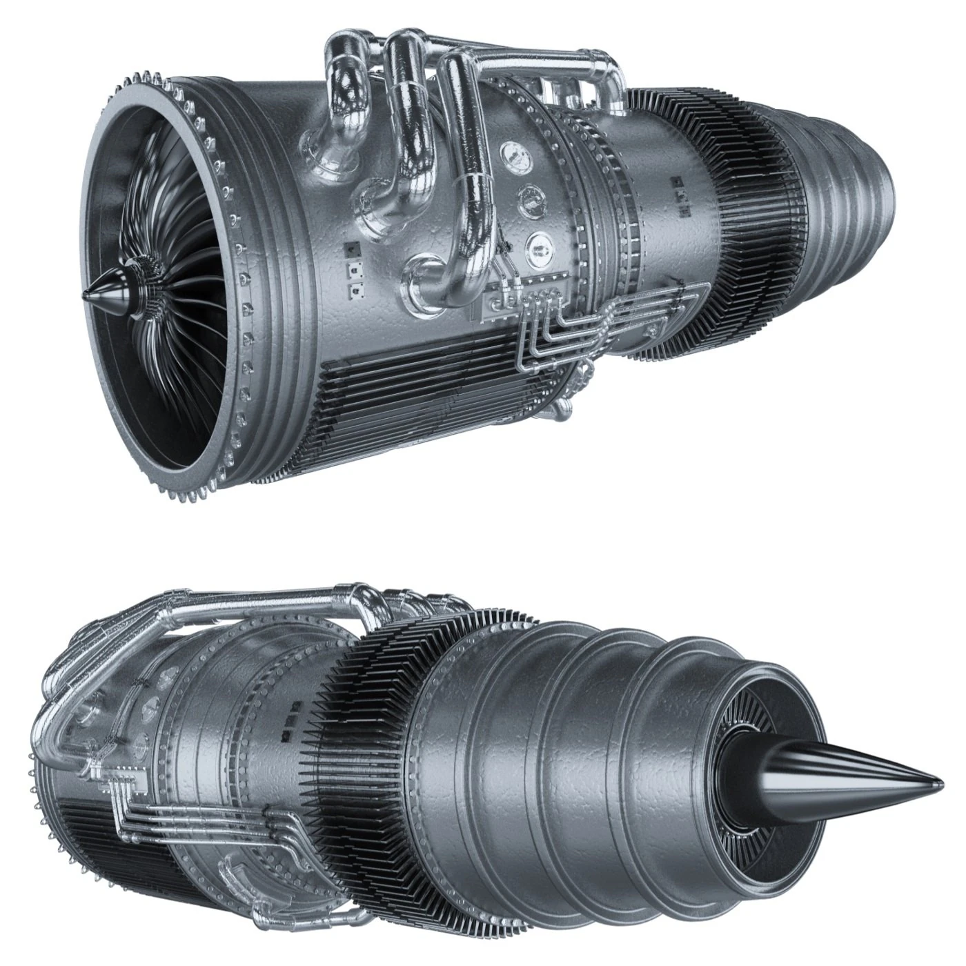 Jet Engine 3D Model .c4d .max .obj .3ds .fbx .stl .blend 