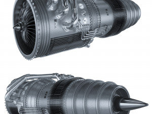 Jet Engine 3D Модель