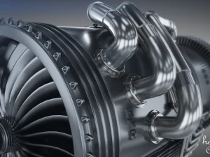 Jet Engine 3D Model