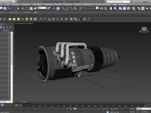 Jet Engine 3D Model