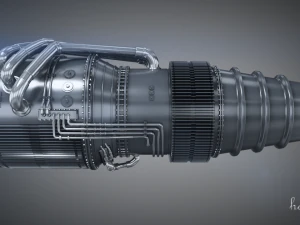 Jet Engine 3D Model