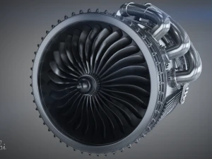 Jet Engine 3D Model