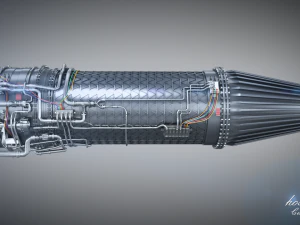 Jet Engine 3D Model