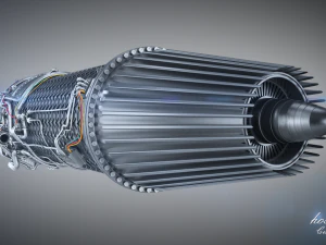 Jet Engine 3D Model