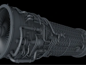 Jet Engine 3D Model