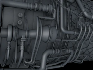 Jet Engine 3D Model