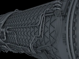Jet Engine 3D Model