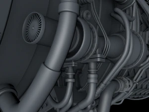 Jet Engine 3D Model