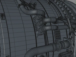 Jet Engine 3D Model