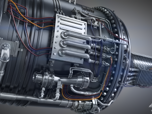 Jet Engine Model 3D