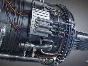 Jet Engine 3D Model