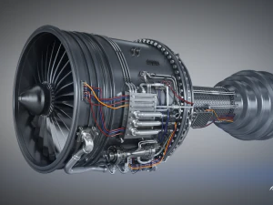 Jet Engine 3D Model