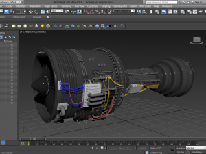 Jet Engine Model 3D