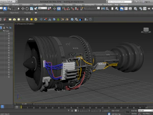 Jet Engine 3D Model
