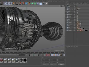 Jet Engine Model 3D