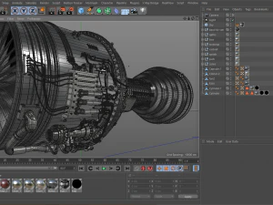Jet Engine 3D Model