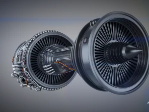 Jet Engine 3D Model