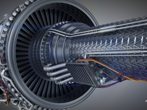 Jet Engine Model 3D