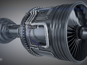 Jet Engine Model 3D
