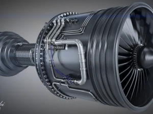 Jet Engine 3D Model