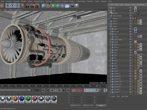 Jet Engine 3D Model