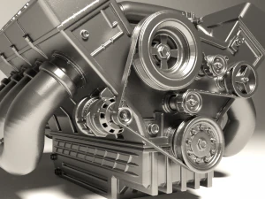 3D 프린트용 자동차 엔진 3D 프린트 모델