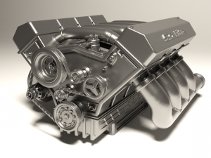 Car Engine for 3D print 3D Baskı Modeli