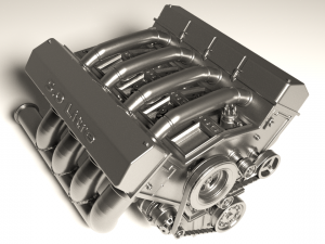 Car Engine for 3D print 3D Baskı Modeli