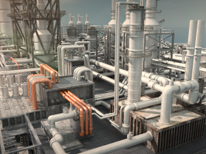 Oil rig Modèle 3D