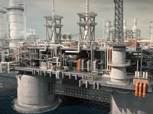 Oil rig 3D Model