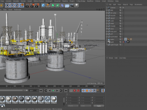 Oil rig Modèle 3D
