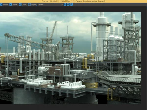 Oil rig 3D Model
