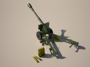 Howitzer Artillery for 3Dprint 3D Принт Модель