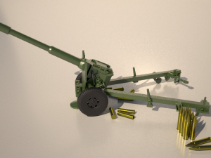Howitzer Artillery for 3Dprint 3D Принт Модель