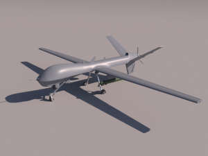 General Atomics MQ-1 Predator UAV for 3Dprint Model do druku 3D