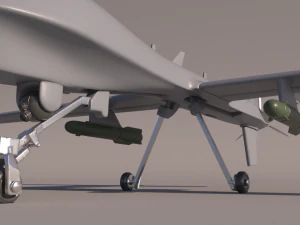 General Atomics MQ-1 Predator UAV for 3Dprint 3D Print Model