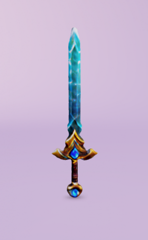 Exvalibur Sword 3D Model .c4d .max .obj .3ds .fbx .stl .blend 