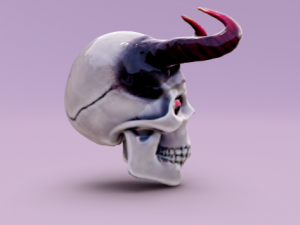 Succubus skull 2 3Dモデル