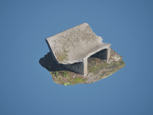 Bench 3D Scan - Low-poly 3Dモデル